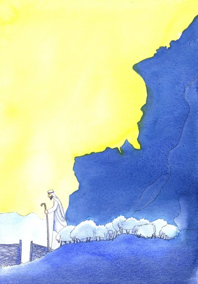 Dobrý pastýř, 2001 (bez papíru) od Elizabeth Wang