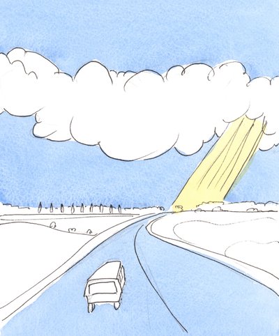 Pán vysvětlil, že má radost z dávání darů těm, kteří ve víře prosí o Jeho pomoc – a ve své odpovědi je štědrý, 2004 (w/c na papíře) od Elizabeth Wang