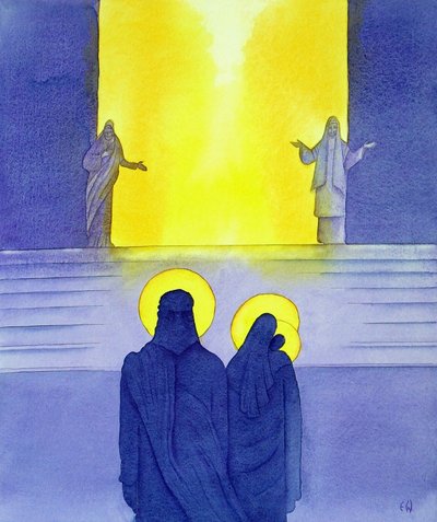 The Presentation in the Temple, 2001 (w/c na papíře) od Elizabeth Wang