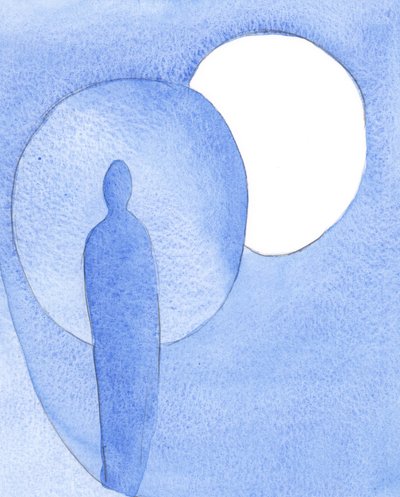 Sebemenší špetka pýchy nebo sebespravedlnosti brání tomu, aby se Boží světlo rozlévalo do duše, stejně jako když slunce zastíní Měsíc, 2001 (bez papíru na papíře) od Elizabeth Wang