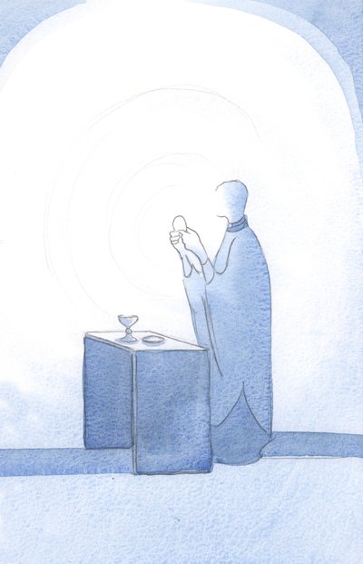 Kristovo světlo zářilo při zasvěcení., 2001 (bez papíru) od Elizabeth Wang