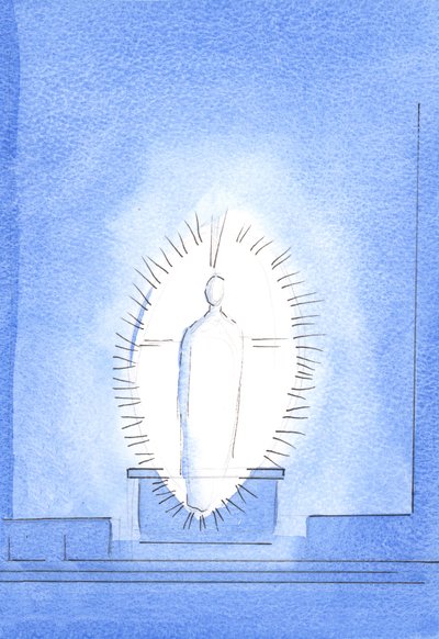 Pohled na Kristovu zářivou a slavnou Přítomnost byl Otcův zvláštní dar pro práci a svědectví, 2003 (bez papíru) od Elizabeth Wang
