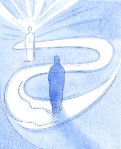 Skrze svého svatého Ducha, který vede, řídí a uklidňuje, jemně a mocně, Kristus neustále působí v našich životech, 2001 (bez papíru) od Elizabeth Wang