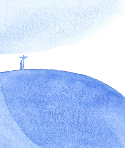 My, kteří se modlíme s Kristem (při mši svaté), přinášíme oběť, kterou On učinil na Kalvárii, přináší oběť, prosíme za všechny, 2001 (bez papíru) od Elizabeth Wang