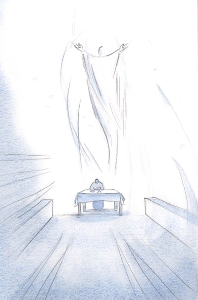 Jakým svátkem je Kristova oběť sebe sama na oltáři; Jeho andělé se radují ze slávy svého vzkříšeného Pána., 2001 (bez papíru) od Elizabeth Wang