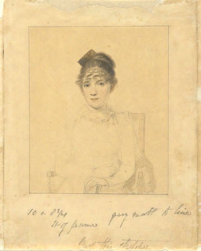 Harriet Trumbull (dcera guvernéra Jonathana Trumbulla, Jr.; manželka Benjamina Sillimana z Yale College) od Elkanah Tisdale