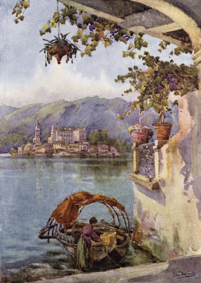 Archway at Orta (barevné lito) od Ella Du Cane
