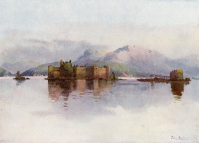 Cannero, Lago Maggiore (barevné lito) od Ella Du Cane