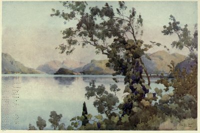 Večer, Lago di Como, Ilustrace z 