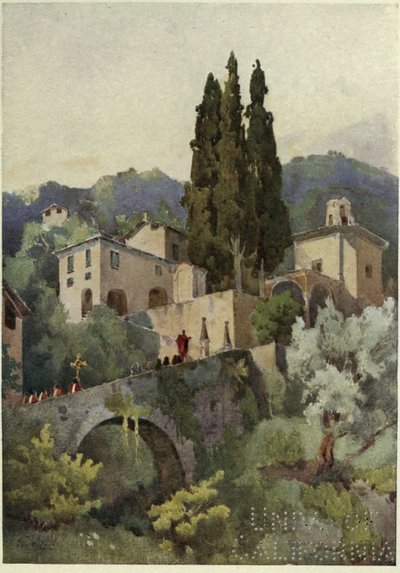 La Madonna della Pace, jezero Como, ilustrace z 