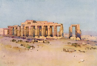 Ramesseum (barevné lito) od Ella Du Cane