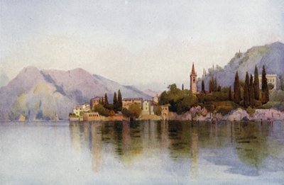 Varenna, jezero Como (barva litho) od Ella Du Cane