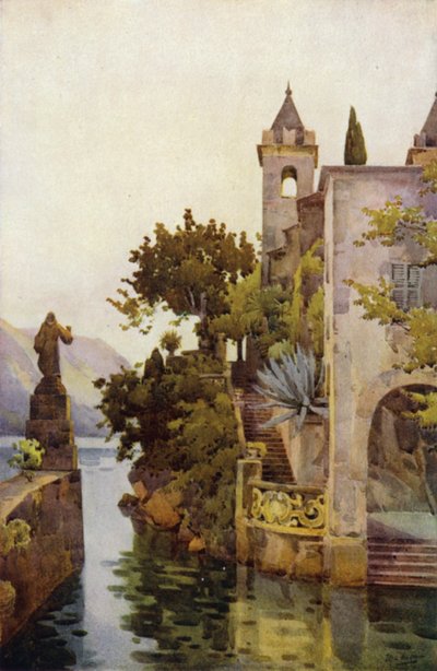 Villa Arconati, jezero Como (barva litho) od Ella Du Cane