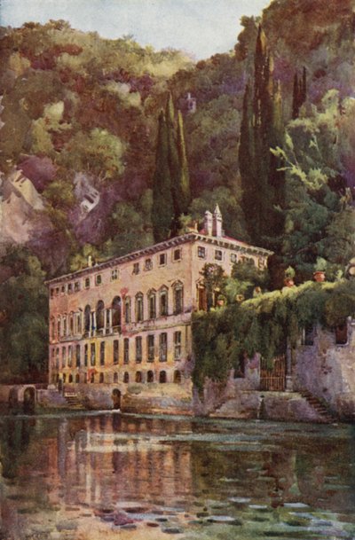 Villa Pliniana, jezero Como (barva litho) od Ella Du Cane