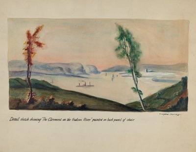 Obraz "Clermont on Hudson". od Ella Josephine Sterling