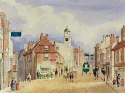 Croydon High Street, cca 1850-55 od Ellen Keen