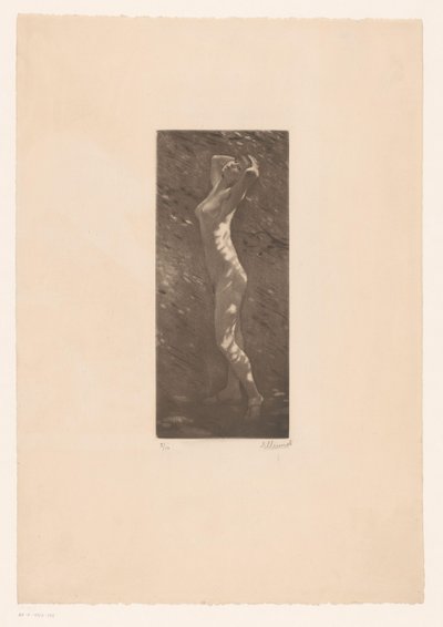Nahá žena na slunci od Ellinnot (signed by artist)
