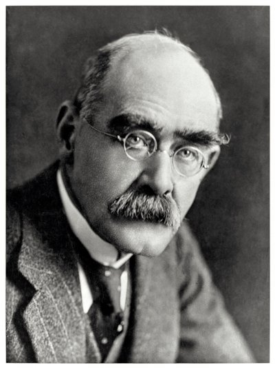 Rudyard Kipling (1865-1936) anglický spisovatel, kterého si nejvíce zapamatovaly básně „Just So Stories“ a „The Jungle Book“. od Elliott and Fry Photography Studio