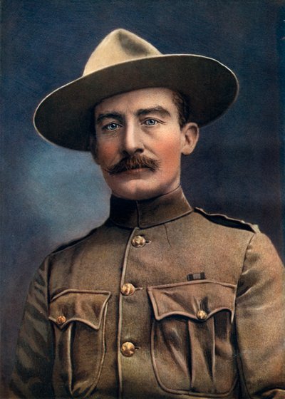 Plukovník Baden-Powell, generálporučík v britské armádě, 1902. od Elliott and Fry