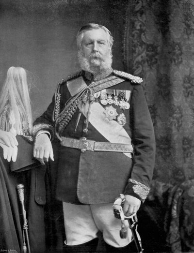 Generál princ Edward Saxe-Weimar, 1896 od Elliott and Fry