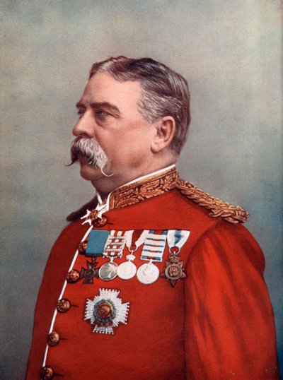 Generál Sir Hugh Gough, Strážce klenotů, Tower of London, 1902. od Elliott and Fry