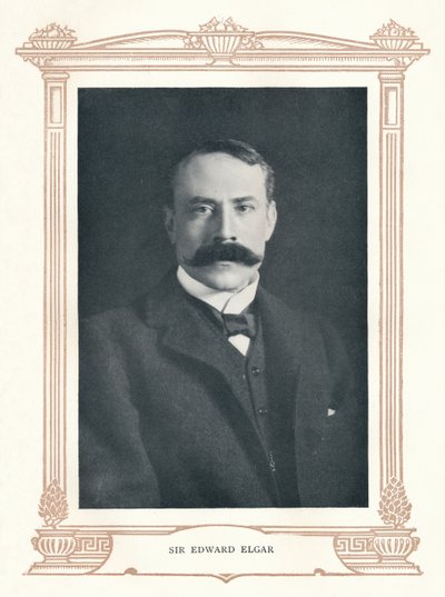 Sir Edward Elgar, 1895. od Elliott and Fry