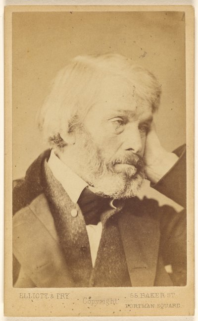 T[homas] Carlyle (1795 - 1881) od Elliott and Fry