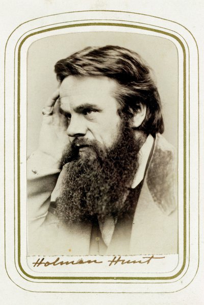William Holman Hunt , anglický umělec, 1865 od Elliott and Fry