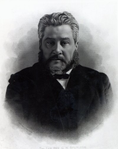 Reverend Charles Haddon Spurgeon podle fotografie Elliota a Frye od Elliott und Fry Studio