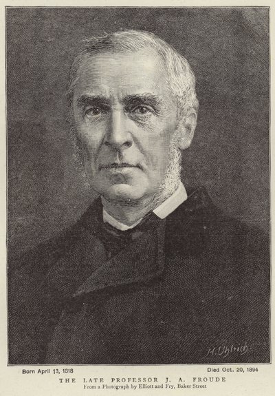 Zesnulý profesor James Anthony Froude od Elliott und Fry Studio
