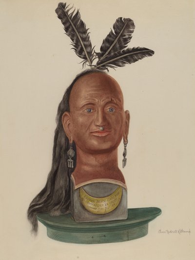 Indiánská hlava od Elmer R. Kottcamp