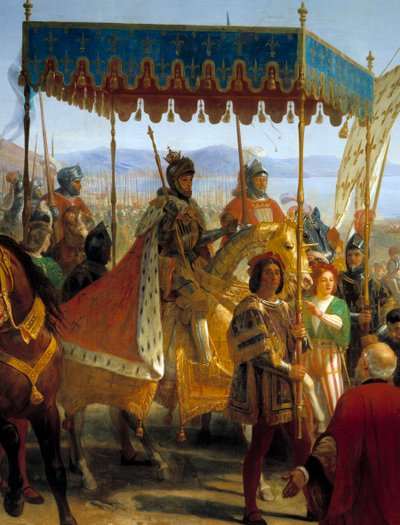 Vstup Karla VIII. (1470-1498) do Neapole od Eloi Firmin Feron