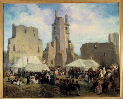 Procházka jeho majestátního Louise Philippa 1. a jeho rodiny Obraz Eloi Firmin Feron (1802-1876). 1832. Prohlídky, Muzeum výtvarných umění od Eloi Firmin Feron