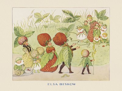 Lasse Liten v zahradě – Rodina jahod od Elsa Beskow