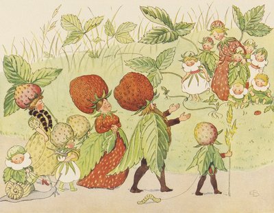 Lasse Liten v zahradě – Rodina jahod od Elsa Beskow