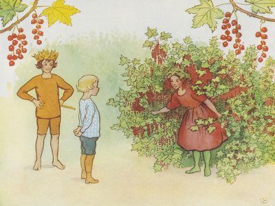 Lasse Liten v zahradě, 1923 od Elsa Beskow