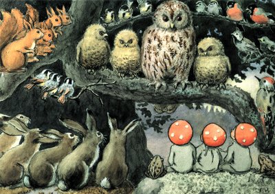 Děti skřítků – Lesní zvířata od Elsa Beskow