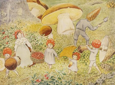 Děti z Tomtebo – Mushroom Kids od Elsa Beskow