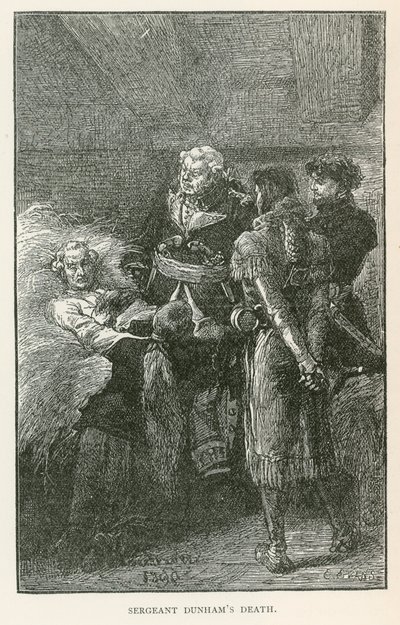 Smrt seržanta Dunhama (rytina) od Elviro Michael Andriolli
