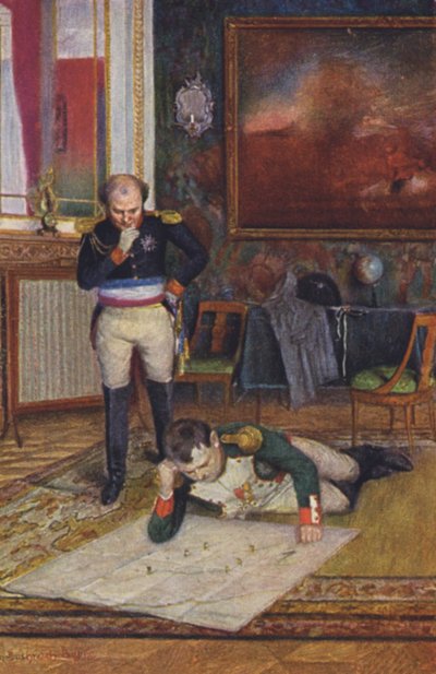Napoleon Bonaparte (barevná litografie) od Emanuel Bachrach Baree