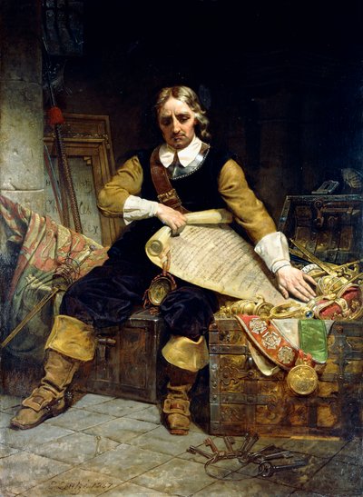Oliver Cromwell, 1867 od Emanuel Gottlieb Leutze