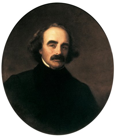 Portrét amerického spisovatele Nathaniela Hawthorna (1804-1864) Obraz Emanuela Gottlieba Leutzeho (1816-1868) od Emanuel Gottlieb Leutze