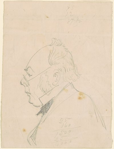 Profil muže od Emanuel Gottlieb Leutze