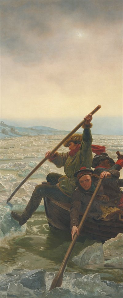 Washington Crossing the Delaware River, 25. prosince 1776 od Emanuel Gottlieb Leutze