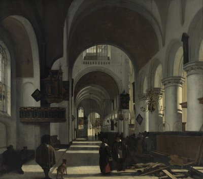 Interiér kostela od Emanuel de Witte