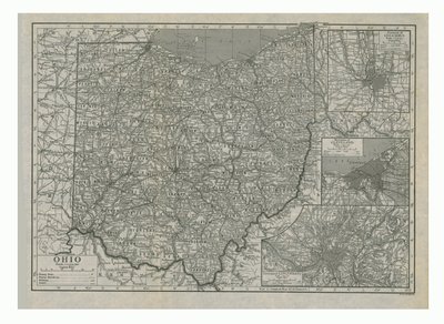 Mapa Ohia, USA, c1910. od Emery Walker