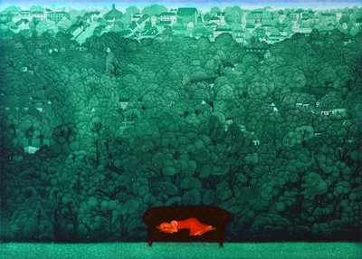 Snění v dešti, 2009 (lept) od Emiko Aida