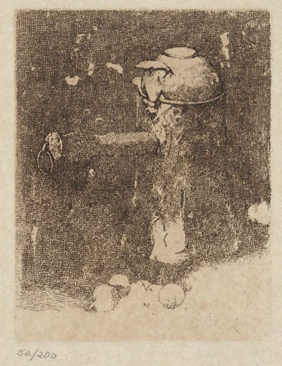 Zátiší s mědí a cibulí od Emil Carlsen