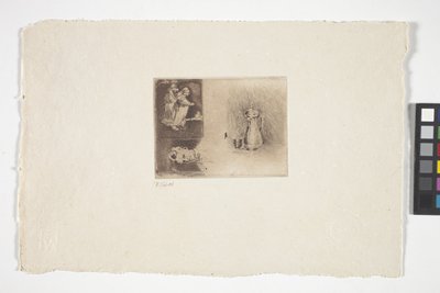 Tři studie (inkoust) od Emil Carlsen