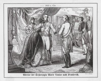 Odjezd arcivévodkyně Marie Luisy Rakouské do Francie od Emil Eugen Sachsse